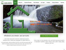 Tablet Screenshot of longcreekconstruction.com